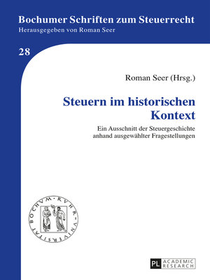 cover image of Steuern im historischen Kontext